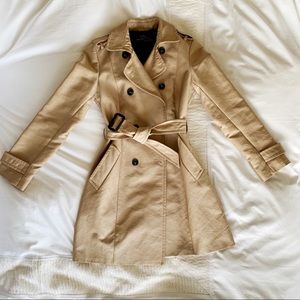 Zara xs tan trench coat